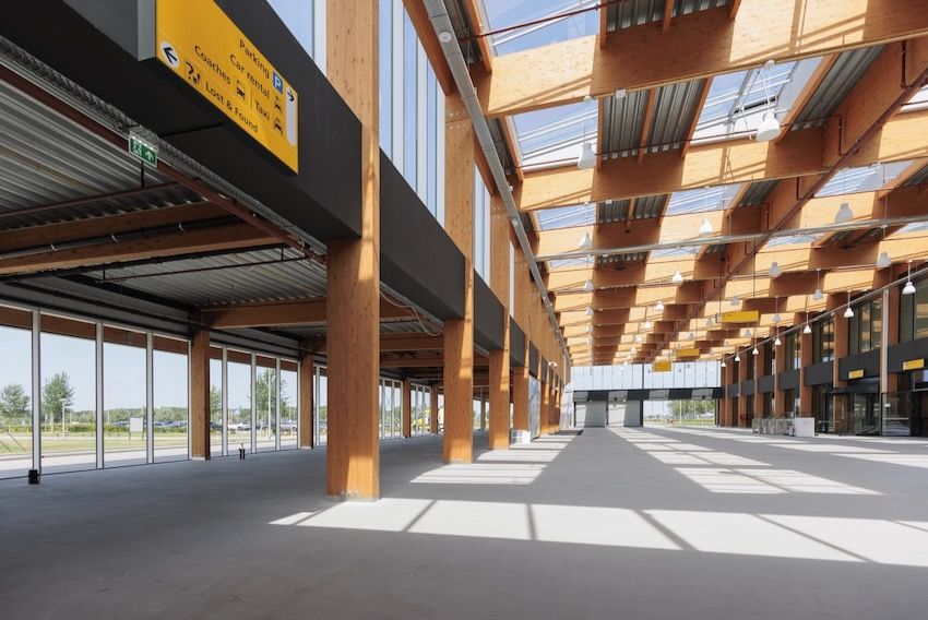 Construction of Lelystad Airport's new passenger terminal is well underwayCredit: Lelystad Airport