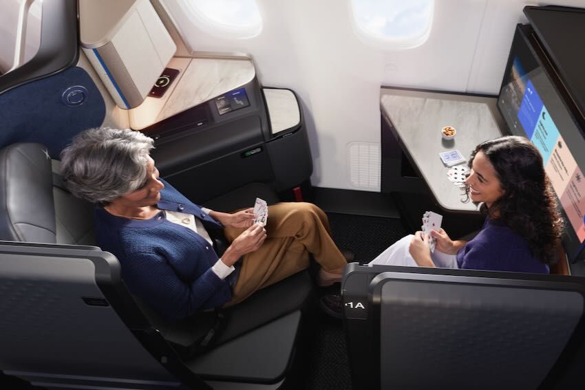 United Airlines' new Polaris Studio seating