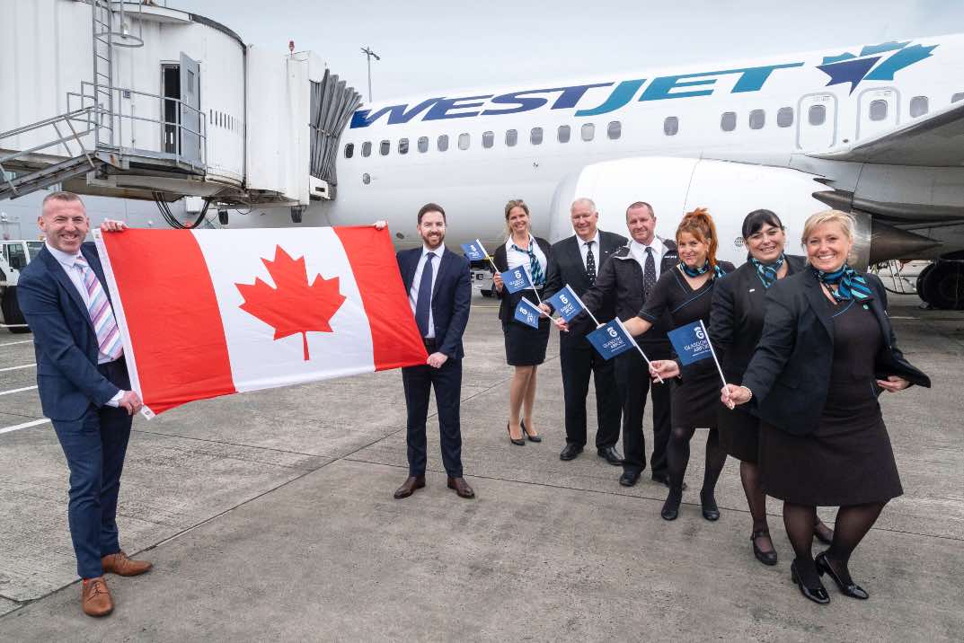 WestJet launches flights between Glasgow and Toronto
