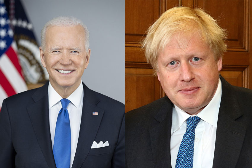 Joe Biden Boris Johnson