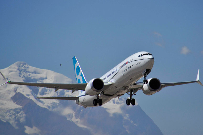 A Boeing 737 Max 8