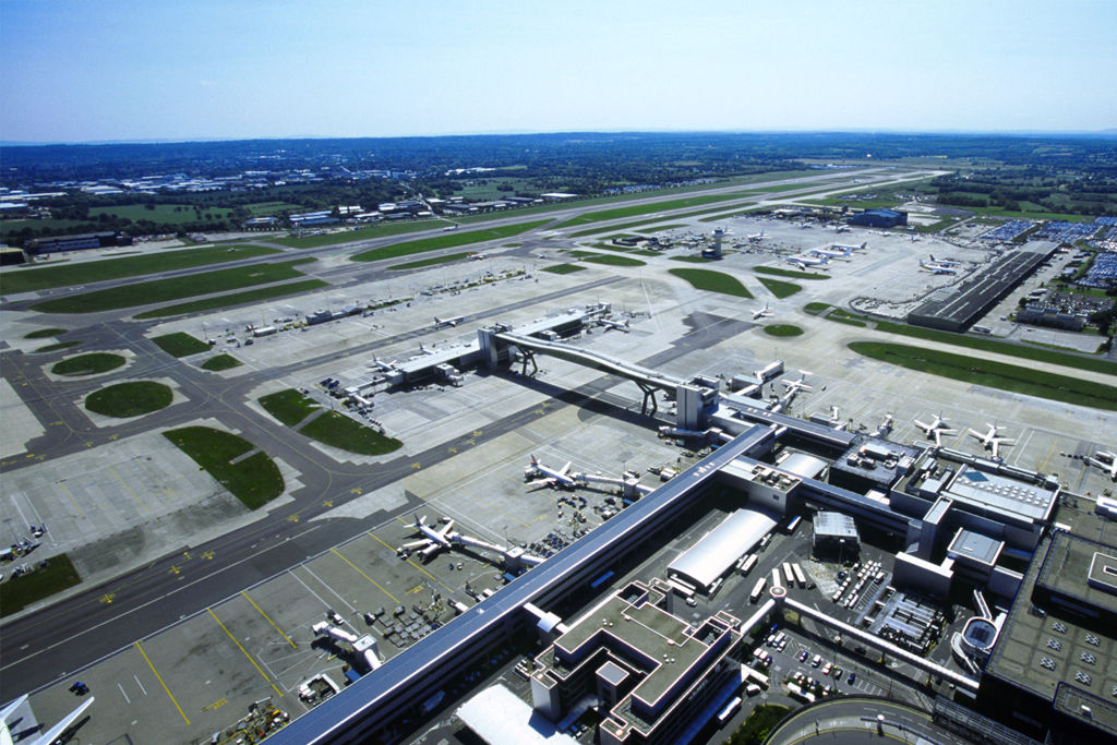 Gatwick Airport aerial runways