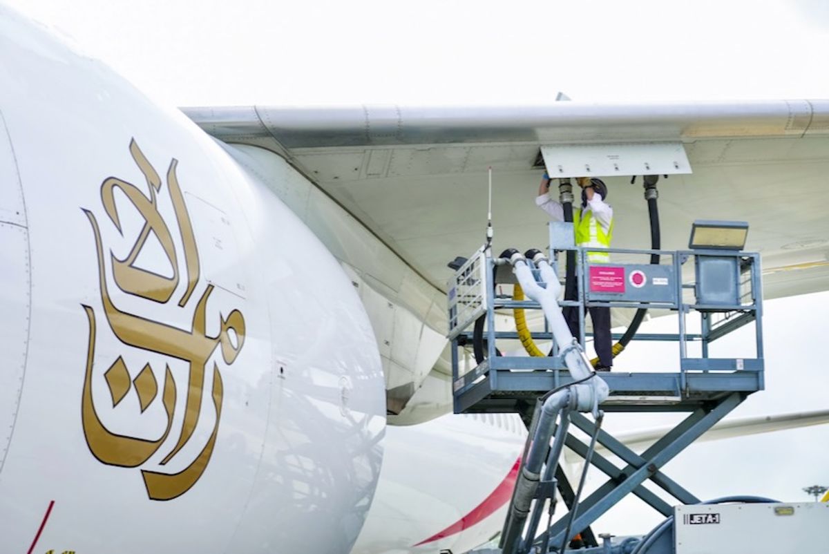 Emirates adds SAF on flights from Singapore