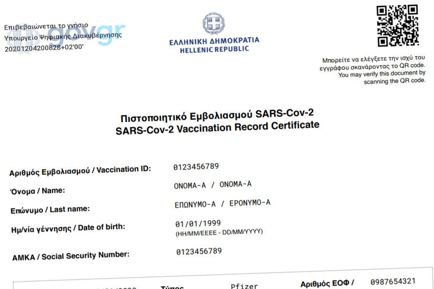 Greek PM calls for standard vaccine certificate to enable travel
