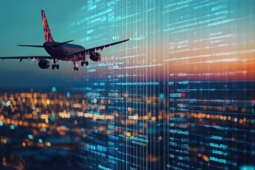 Aeroplane digital concept