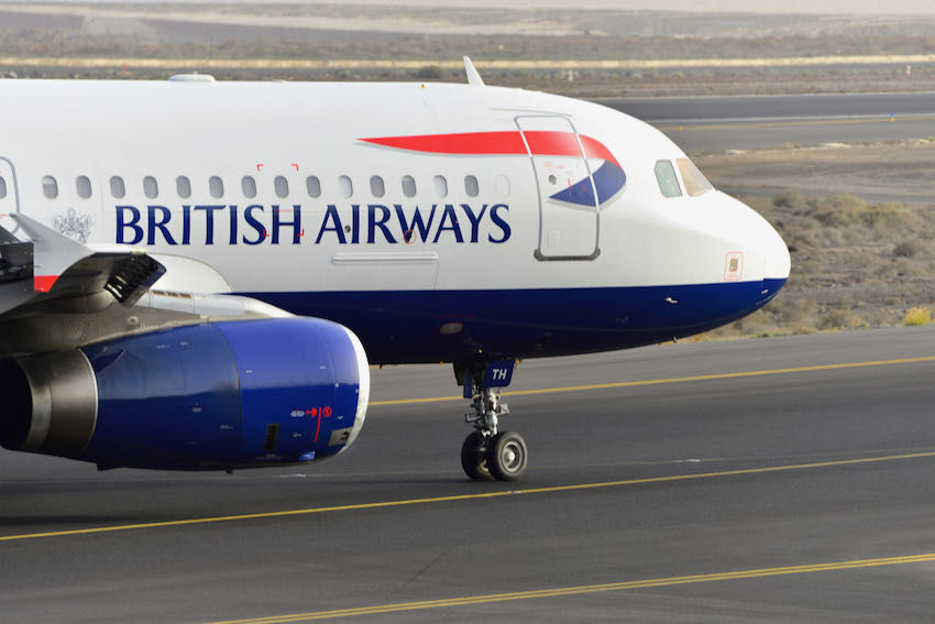 British Airways close up