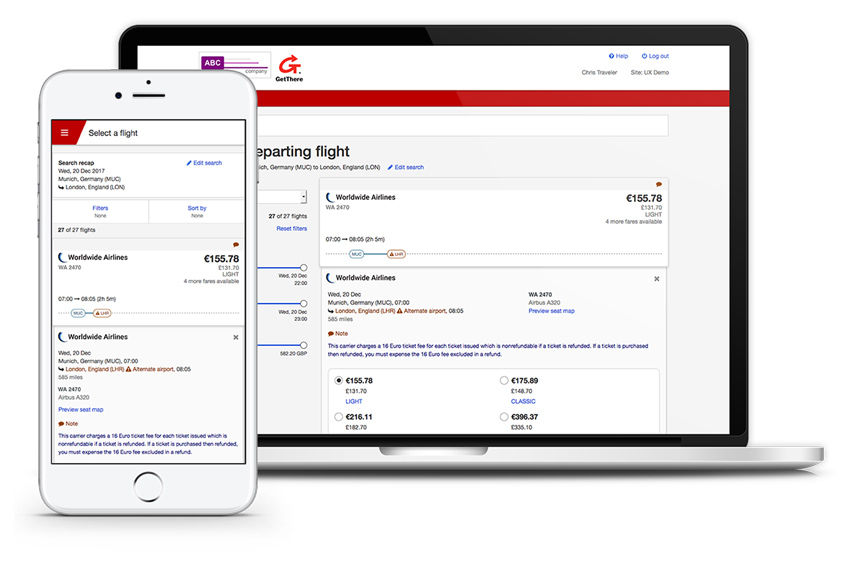 Sabre NDC content now bookable through GetThere