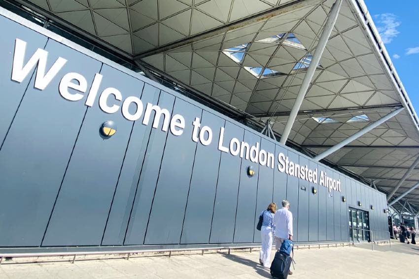London Stansted sign 2025