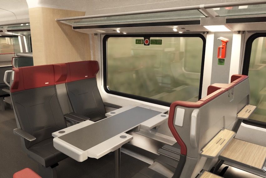 RailJet upgraded first class
