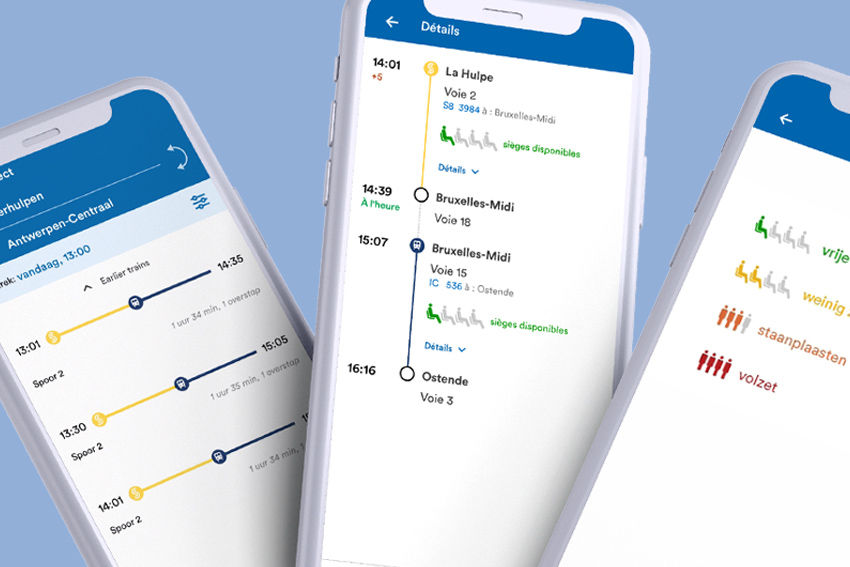 SNCB launches new app with train occupancy forecasts