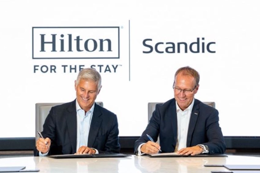 Hilton’s CEO Chris Nassetta and Scandic's Jens Mathiesen