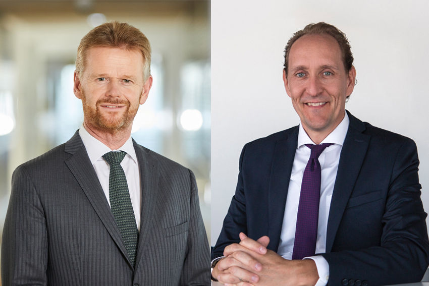 Peter Gerber, Brussels Airlines CEO, and Dieter Vranckx, Swiss CEO