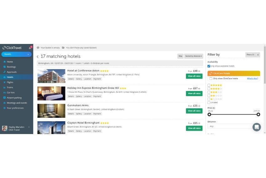 ClickCare hotels 2