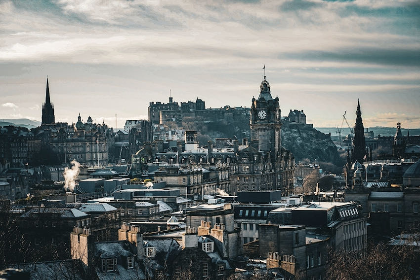 Edinburgh Castle and skyline