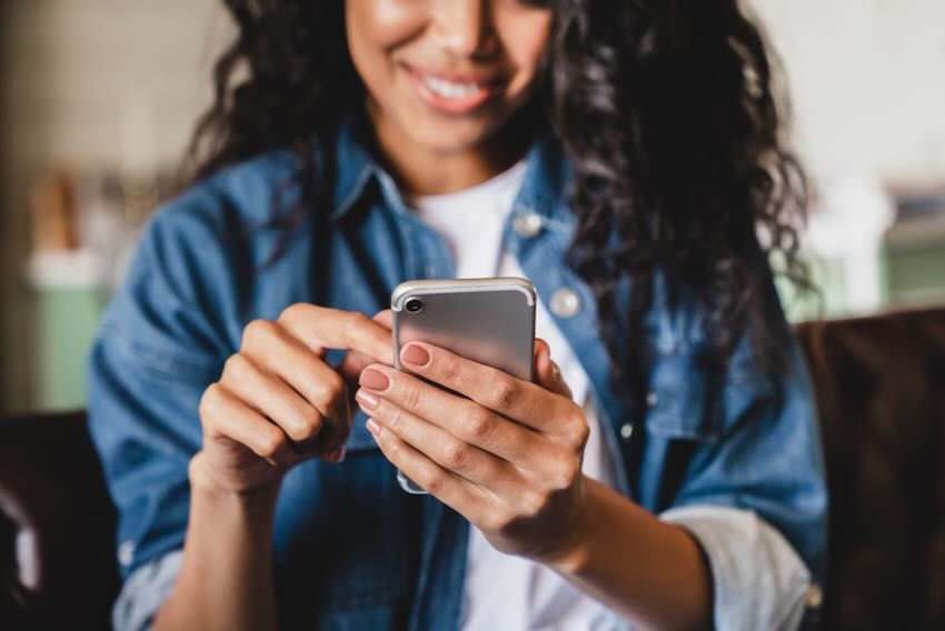 Mobile phone user
