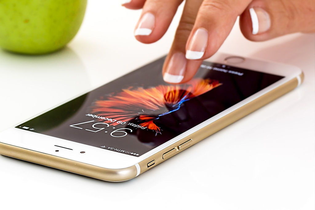 iPhone with apps