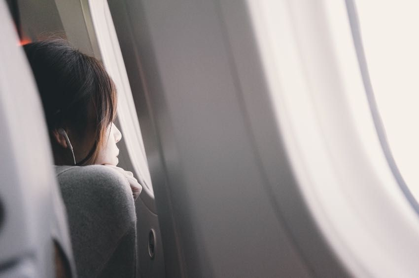 Female business traveller
