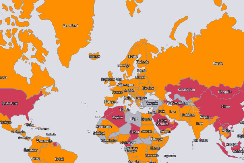 Skyscanner destination map