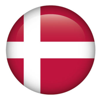 Denmark button flag