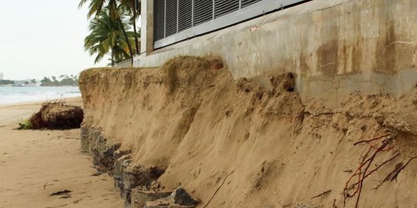Beach erosion
