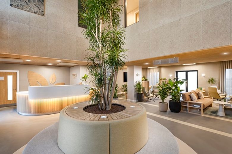 The voco Zeal Exeter Science Park lobby