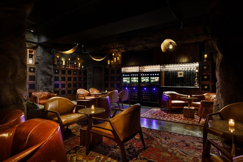 Wine cave at Hotel Vin in Grapevine, Texas Wine cave at Hotel Vin in Grapevine, Texas