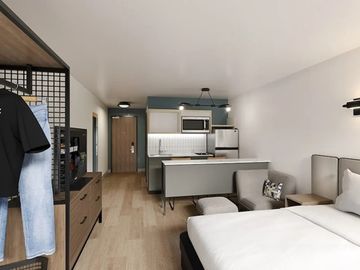 Rendering of StudioRes guest room from Marriott International Rendering of StudioRes guest room from Marriott International