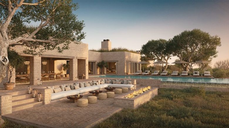 Rendering of the pool at the Discover Collection Amboseli in Kenya (Michaelis Boyd, designer) Rendering of the pool at the Discover Collection Amboseli in Kenya (Michaelis Boyd, designer)