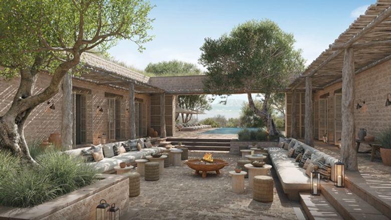 Rendering of the courtyard at the Discover Collection Amboseli in Kenya (Michaelis Boyd, designer) Rendering of the courtyard at the Discover Collection Amboseli in Kenya (Michaelis Boyd, designer)