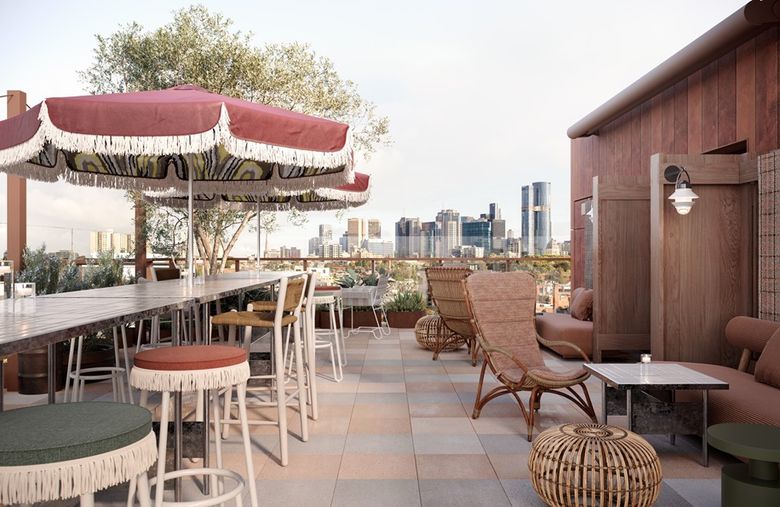 StandardX, Melbourne, rooftop rendering StandardX, Melbourne, rooftop rendering