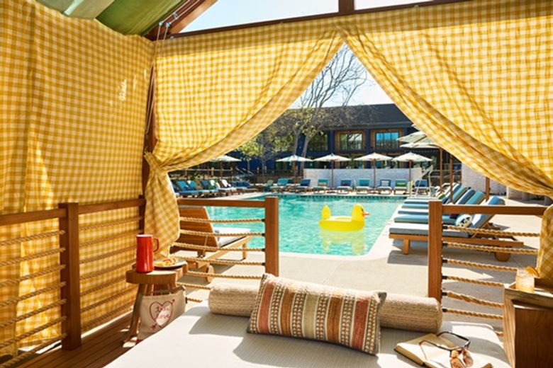 Cabana at the pool