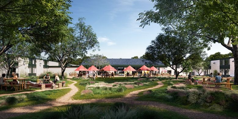The 29,000-square-foot backyard The 29,000-square-foot backyard