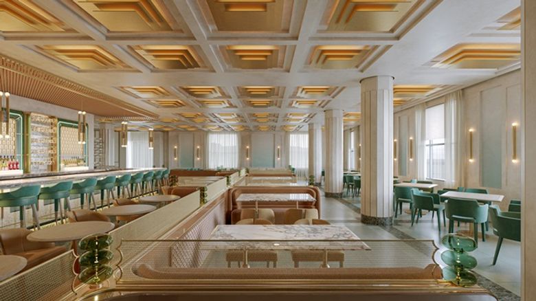 Rendering of downstairs at Lex Yard