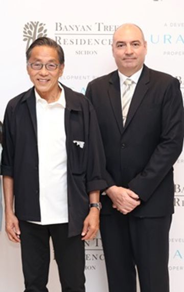 Banyan Group's Ho Kwon Ping (l.), Michal Zitek