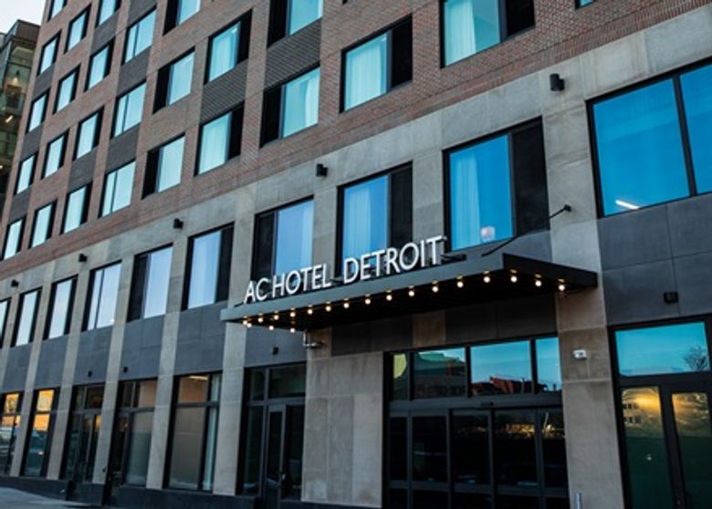 The 154-key new-build AC Hotel Detroit is managed by Azul Hospitality.