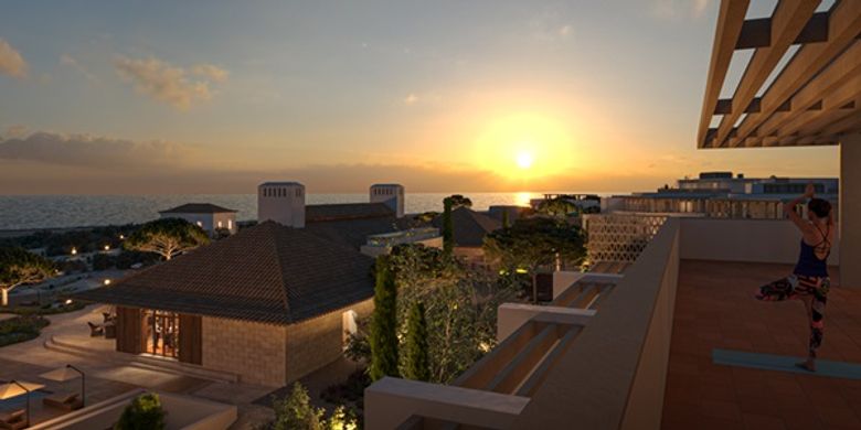Rendering of the BodyHoliday in the Eastern Algrave of Portugal.