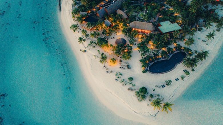 Aerial view of the Brando Aerial view of the Brando