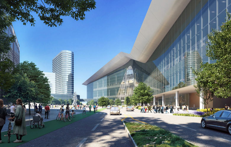 Dallas' redeveloped and expanded convention center is scheduled to open in 2029. (Credit: Dallas Convention Center) Dallas' redeveloped and expanded convention center is scheduled to open in 2029. (Credit: Dallas Convention Center)