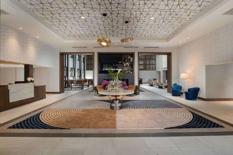 Lobby at NewcrestImage's Beeman in Dallas Park Cities Lobby at NewcrestImage's Beeman in Dallas Park Cities