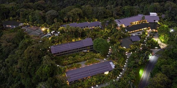 Solar panels at Tabacón Thermal Resort Spa