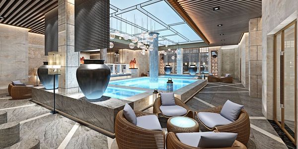 Spa pool wellness space