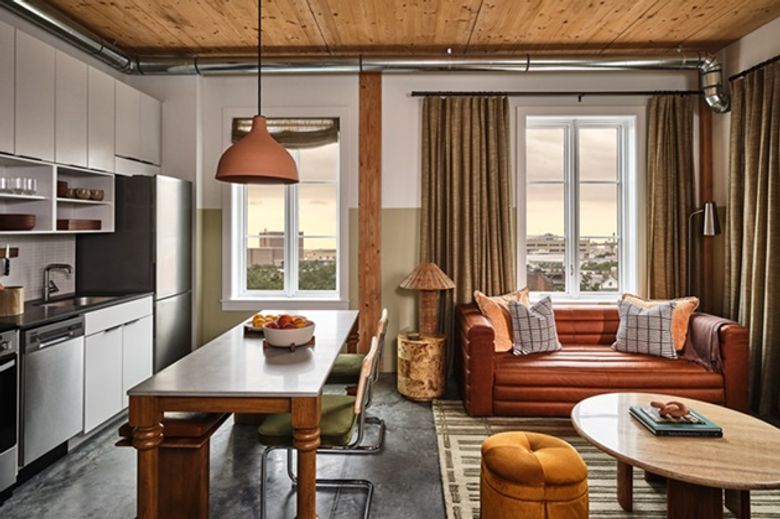 Sage Hospitality repurposed a residential building in Savannah, Georgia, into The Ann, the first Apartments by Marriott Bonvoy in the continental U.S.