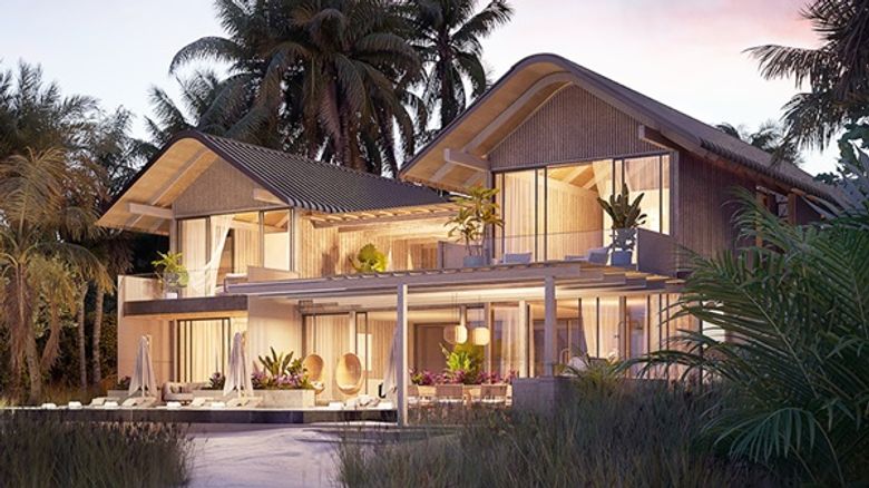 Rendering of the Six Senses Grand Bahamas villa