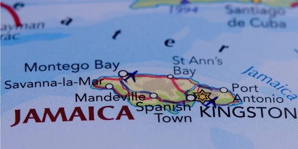 Jamaica map