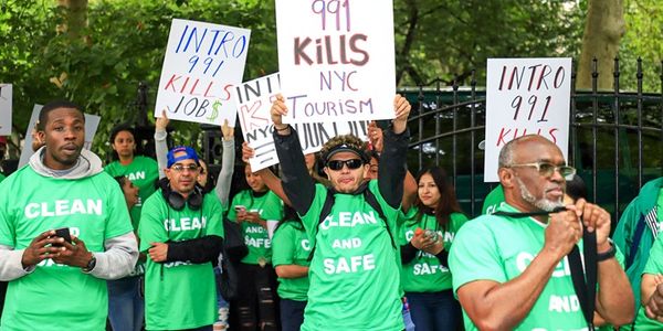 NYC labor rally