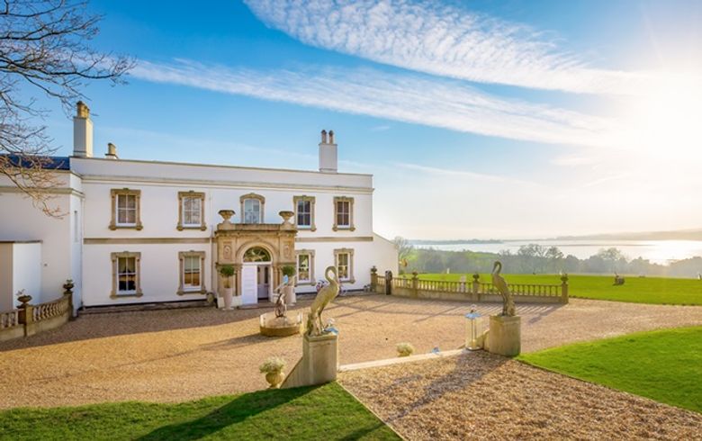 The 21-room hotel with six-standalone shepherd huts make up the Grade II-listed mansion Caines restored.