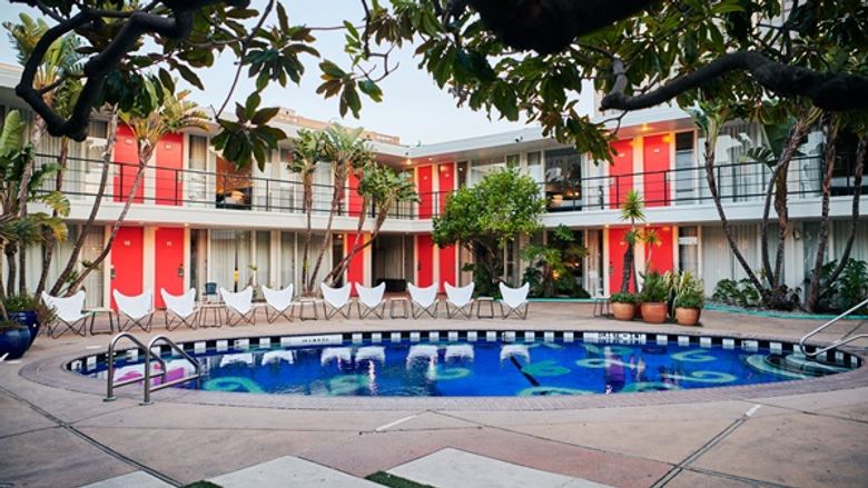 Pool at the Phoenix Hotel in San Francisco Pool at the Phoenix Hotel in San Francisco