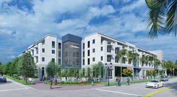 Rendering of Peachtree's Hampton Delray, Florida, development Rendering of Peachtree's Hampton Delray, Florida, development