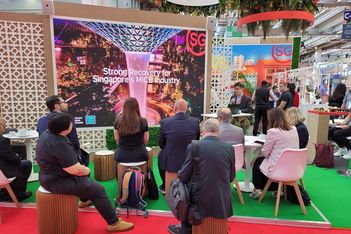 Singapore booth at IMEX Frankfurt