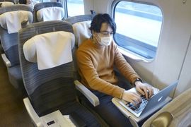 Japan's business makers are checking into bullet trains